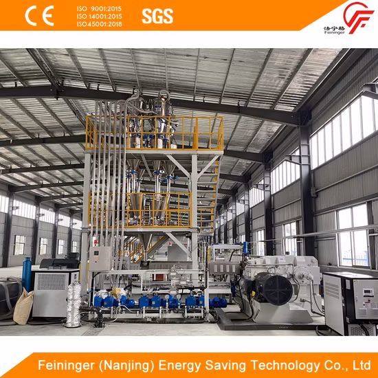 Cadena de producción de tableros de espuma XPS de tornillo gemelo que hace espuma con CO2 capacidad FS95T/300C 1000kg/hr